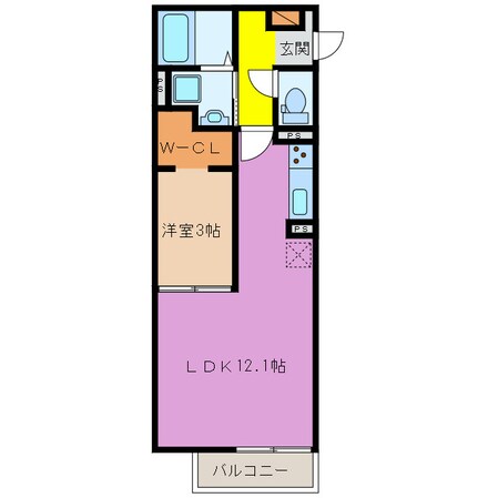 星川駅 徒歩23分 3階の物件間取画像